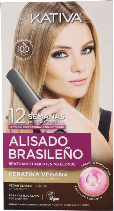 Immagine prodotto Kativa Set professionale di raddrizzamento brasiliano Pro Blonde 6 pezzi (Lozione corpo)