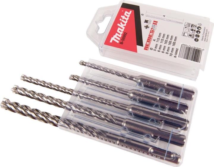 Actual product image Makita DHR 171 Z Cordless hammer drill 18 V 1.2 J SDS plus Brushless + 5-piece drill bit set - without (Rechargeable battery operated)