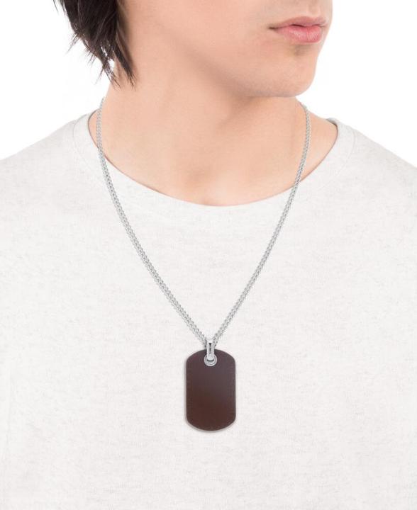 Image du produit Viceroy Élégant collier avec étiquette de chien en cuir Magnum 15108C01011