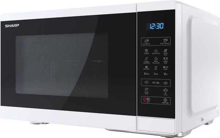Produktbild Sharp | Microwave Oven with Grill | YC-MG252AE-W | Free standing | 25 L | 900 W | Grill | White (25 l)