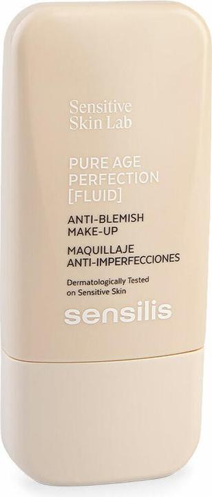 Immagine prodotto Sensilis Pure Age Perfection Makeup 8 ore a lunga durata contro le imperfezioni della pelle per la pelle (Colore 01 Beige)