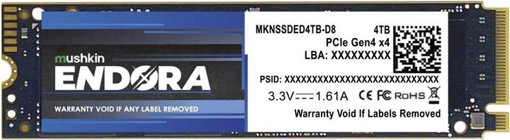 Actual product image Mushkin M.2 4TB Endora NVMe PCIe4.0 x 4 (4000 GB, M.2 2280)