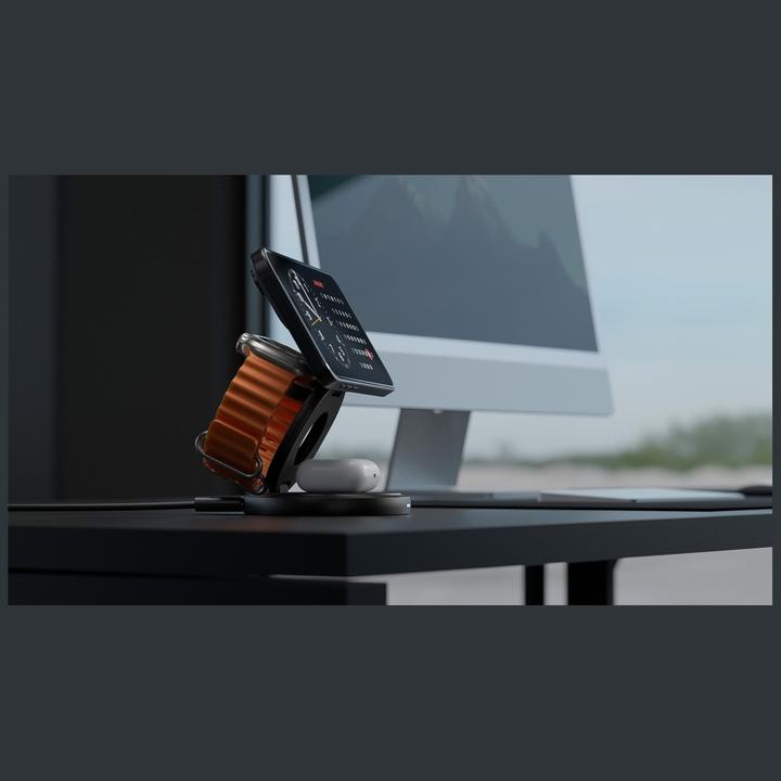Immagine prodotto Energea Wireless Charger Bazic Gomag Gyre Foldable 3in1 15W Fast Charging gold (15 W)