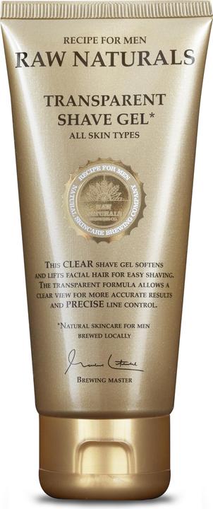 Raw Naturals Transparant Shaving Gel (100 ml, Rasiergel)