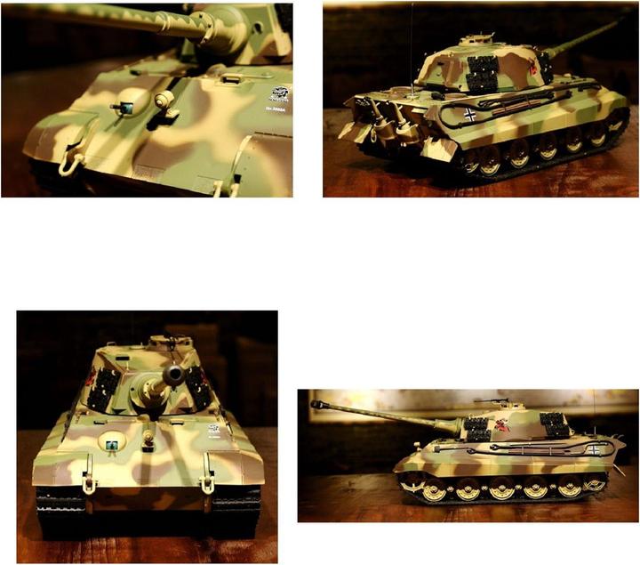 Actual product image Es-toys Heng Long RC Tank Dt King Tiger (RTR Ready-to-Run)