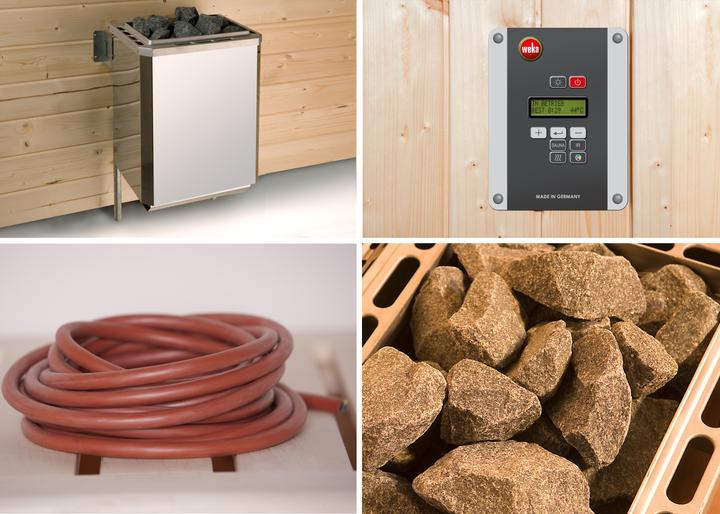 Produktbild Weka Holzbau Biosaunaofen-Set Weka BioS 7,5 kW mit digitaler Kombi-Steuerung