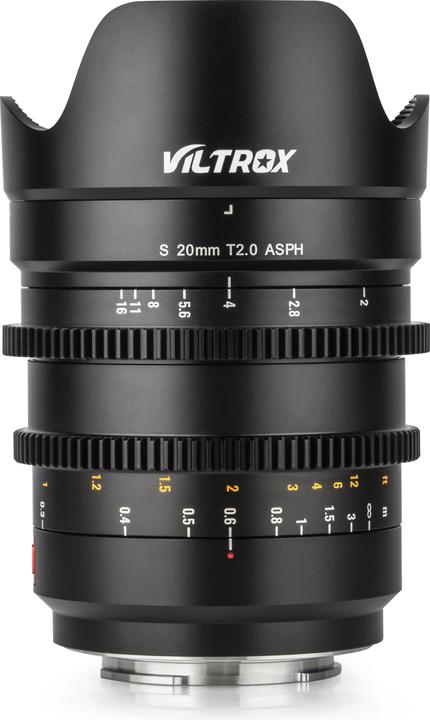 Image du produit Viltrox E-20mm T2.0 S Full Frame, Manual focus Cine lens for Sony E mount, 20mm/T2.0 (Sony E, APS-C / DX)