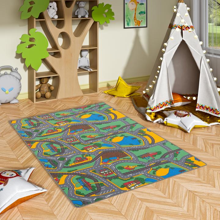 Produktbild Snapstyle Kinder Spiel Strassenteppich (160 x 200 cm)