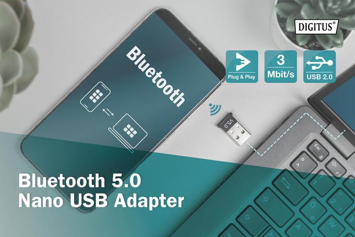 Produktbild Digitus Bluetooth 5.0 Nano USB Adapter (Sender)