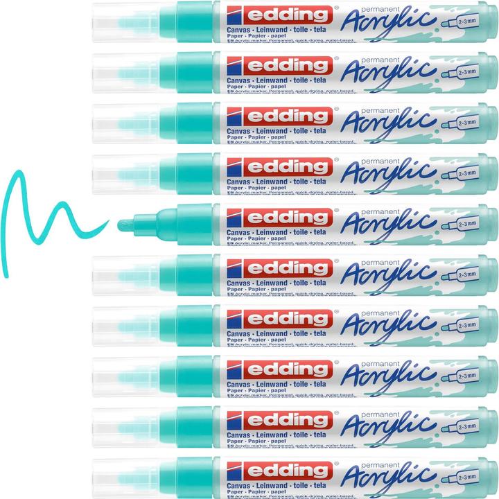 Image du produit Edding Marqueur acrylique 5100 Medium (Turquoise, 3 mm, 1 x)