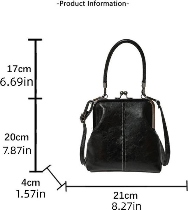Actual product image Only-Bags.Store Elegante Schloss Umhängetasche Kapazität Retro