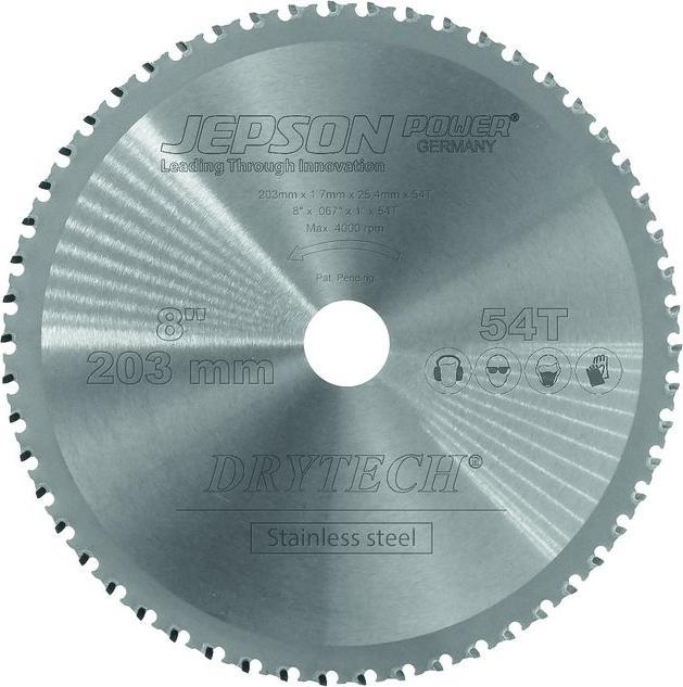 Produktbild Jepson Metallkreissägeblatt Drytech®HM203/54Z D.203mm B.1,2mm HM Bohrungs-D.25,4mm Z.54