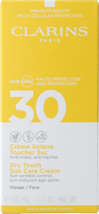 Image du produit Clarins Toucher sec (Crème solaire visage, SPF 30, 50 ml, 73 g)