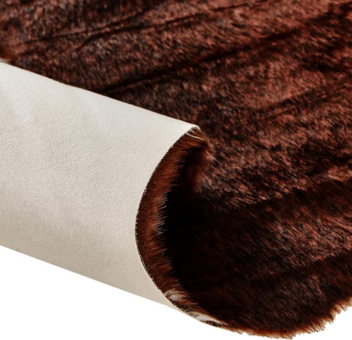 Actual product image Beliani Faux Fur Carpet Cow brown / white 130 x 170 cm BOGONG