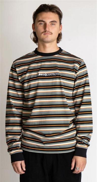 Actual product image Welcome Surf Stripe Yarn-Dyed L/S Knit (XL)