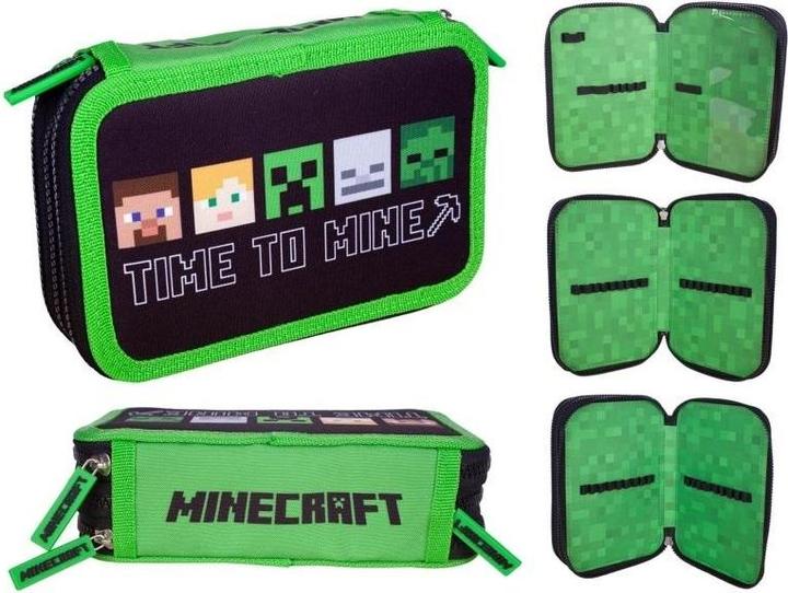 Produktbild Minecraft Dreifach-Federmäppchen ohne Zubehör