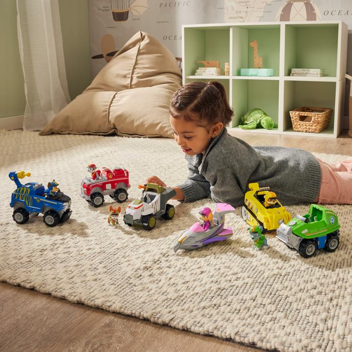 Produktbild Spin Master Paw Patrol Jungle Pups, Tiger Vehicle von Chase, Spielzeugtruck mit Actionfigur zum Sammeln, Kinders