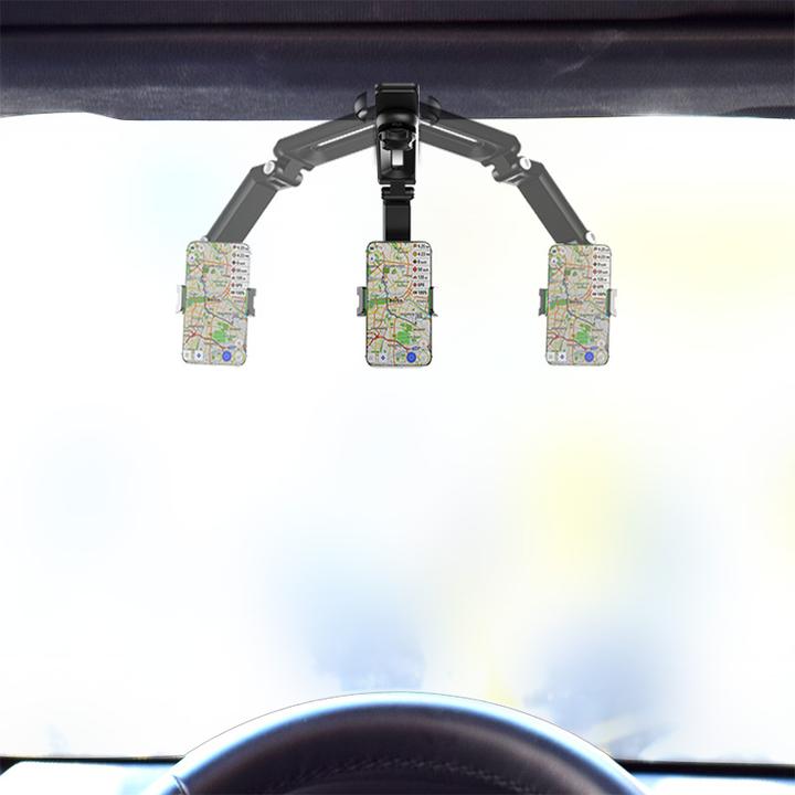 Actual product image PhoneLook Support universel pour smartphone bras flexible réglable pour voiture pare-soleil