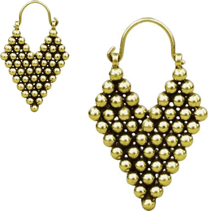 Produktbild Star Piercing Ohrring vergoldet Diamant aus Kugeln (Messing)