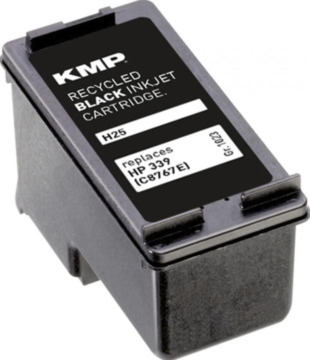 Produktbild KMP H25 Tintenpatrone kompatibel mit HP C 8767 E (BK)