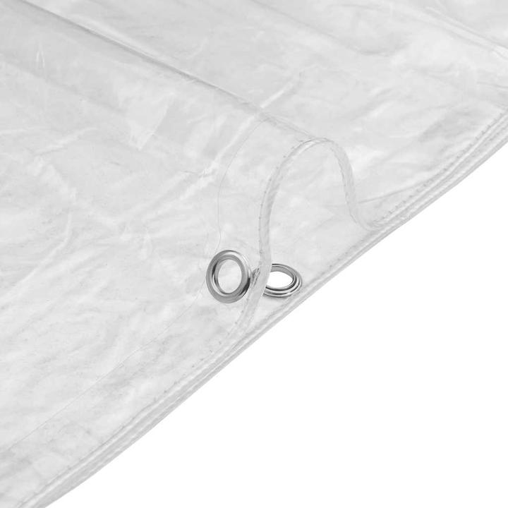 Produktbild VidaXL Transparente Plane mit Ösen 1x4 m PVC durchsichtige Plane