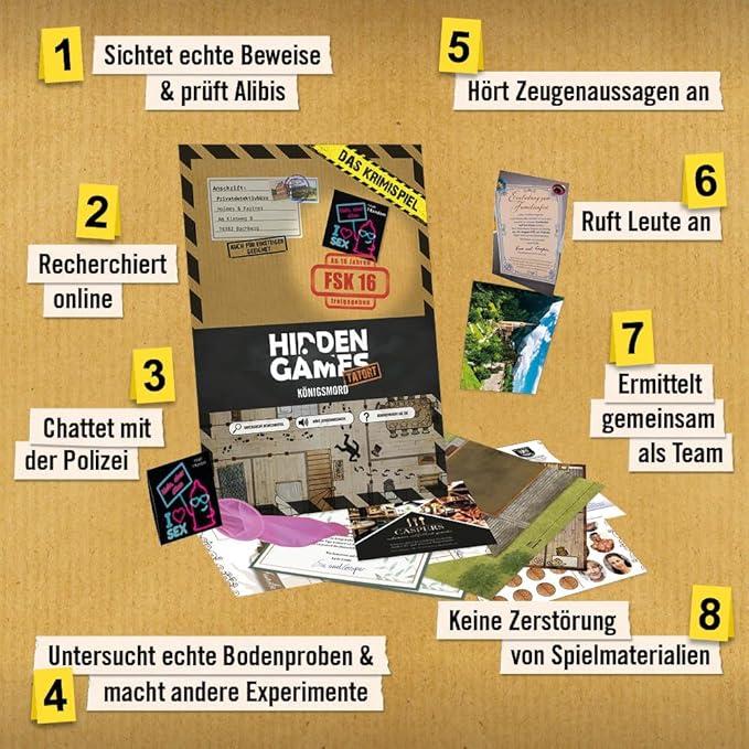 Actual product image Hidden Games Case 5 - Regicide (German)