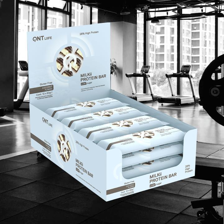 Image du produit QNT Milkii Protein Bar 12x60g (Noix de coco, 12 pcs, 720 g)