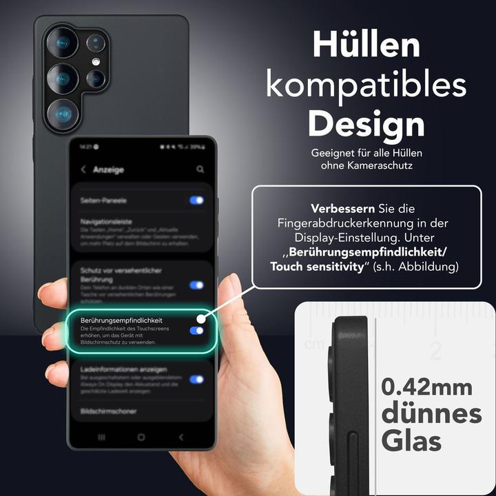 Produktbild Nalia AntiSpyX - Privacy Schutzglas mit Schablone - Full Screen Anti-Spy Protector (1 Stück, Samsung Galaxy S25 Ultra)