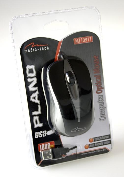Productafbeelding Media-Tech MT1091T Muis USB Type-A Optisch 800 DPI (Bedraad)