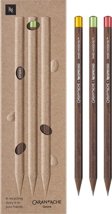 Image du produit Caran d'Ache Nespresso Swisswood (3 mm, HB, 3 x)