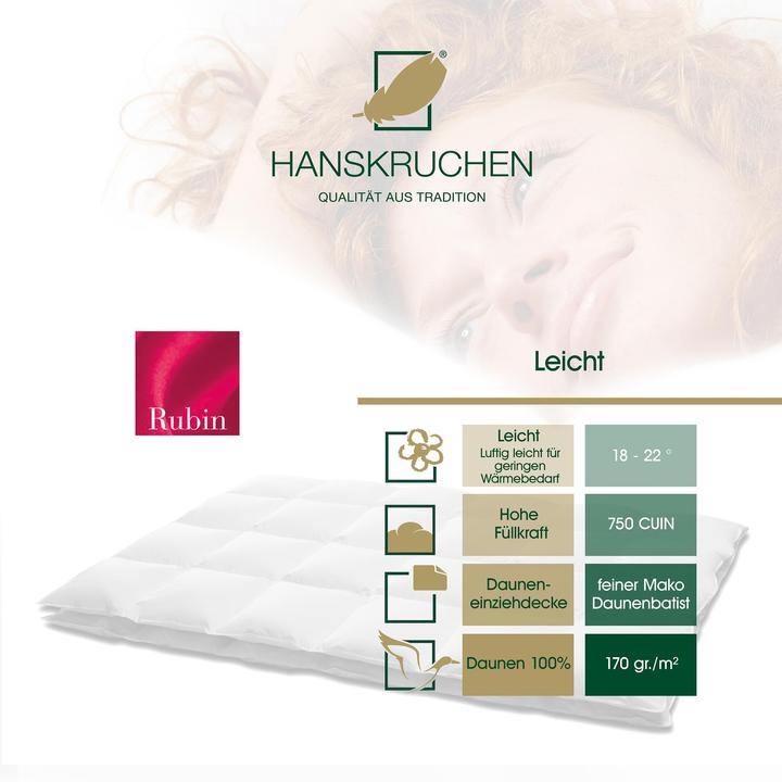 Actual product image Hanskruchen Rubin (530 g, 155 x 200 cm)