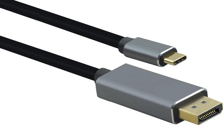 Actual product image Helos Display Port – USB C (1.80 m, DisplayPort)