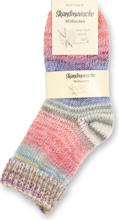 Produktbild Normani 2 Paar Skandinavische Wollsocken mit Umschlag (2er Pack, 35 - 38)