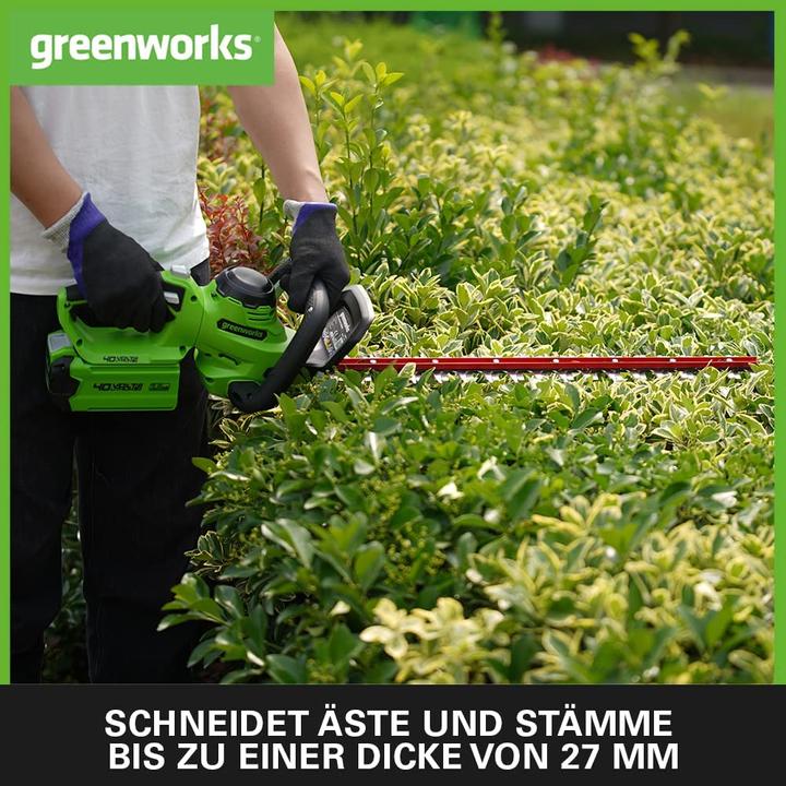 Actual product image Greenworks Hedge Pruner 40V g40ht61 (tool only) (Cordless hedgecutters)