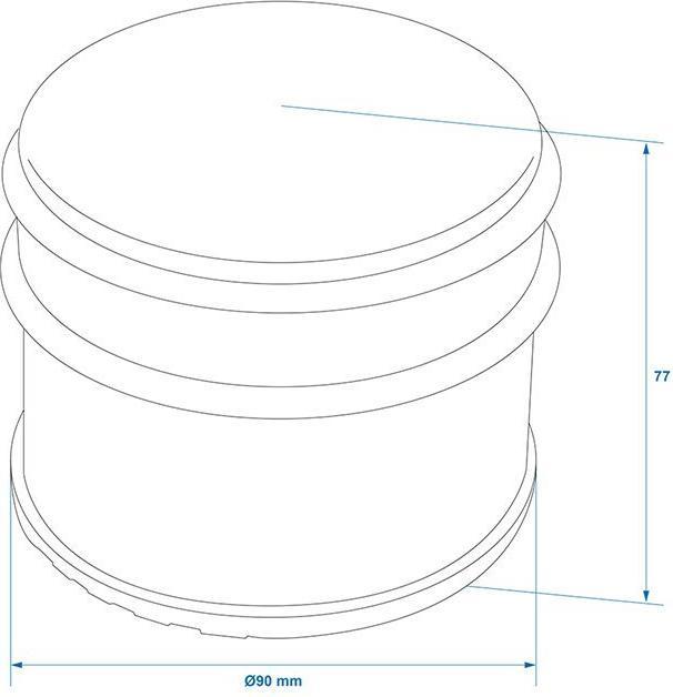 Produktbild ProPlus Türstopper Ø90mm Edelstahl (1 Stück)