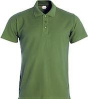 Image du produit Polo Clique Basic 028230, coton, vert militaire, taille L (L)