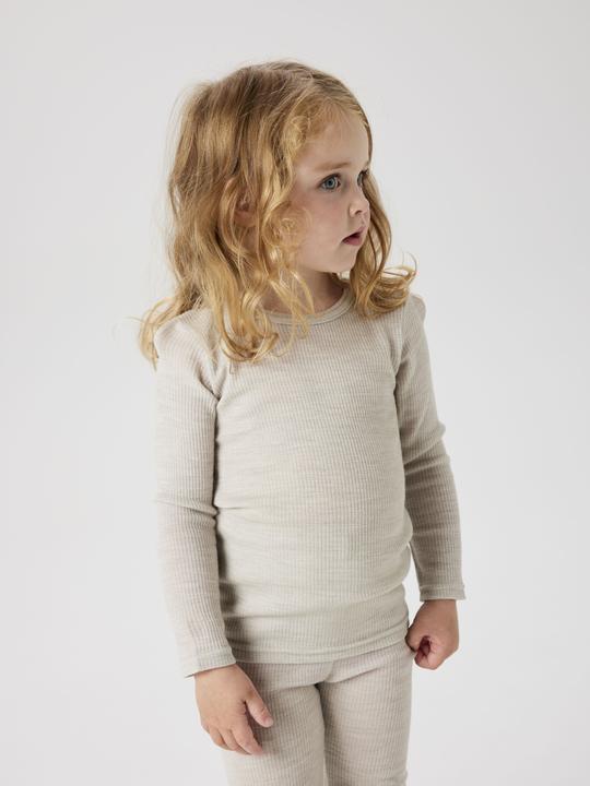 Actual product image Name it Nmnwax Wool Rib Ls Top Noos (122)