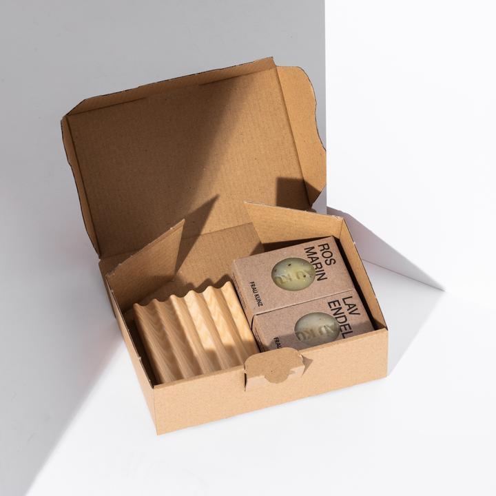 Frau Kunz Seifen Geschenkset Lavendel & Rosmarin (Körperpflegeset, Gesichtspflege set, Haarpflege set)