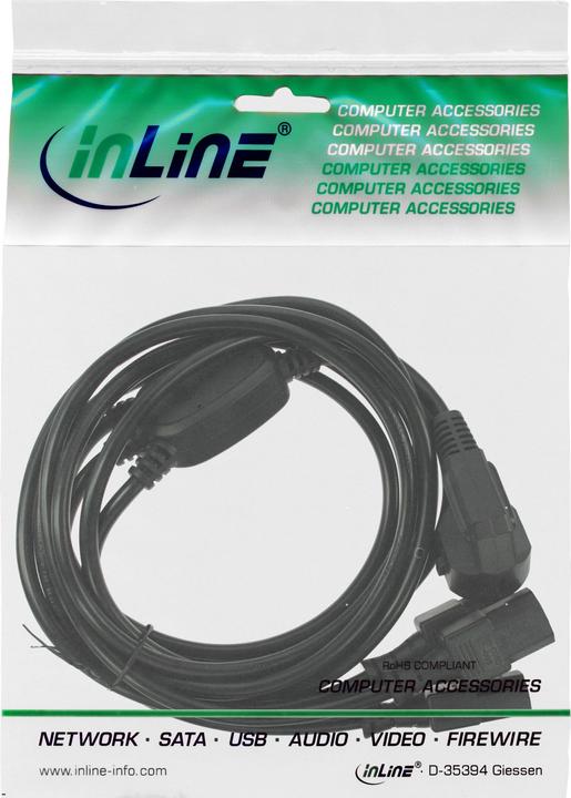 Produktbild InLine Netz-Y-Kabel (5 m, CEE 7/7)