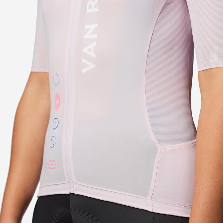 Image du produit Van rysel Maillot de vélo route manches courtes été unisexe - racer 2 lila (XL)