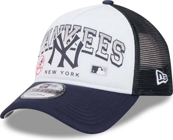 Actual product image New Era A-Frame Mesh Trucker Cap - RETRO New York Yankees