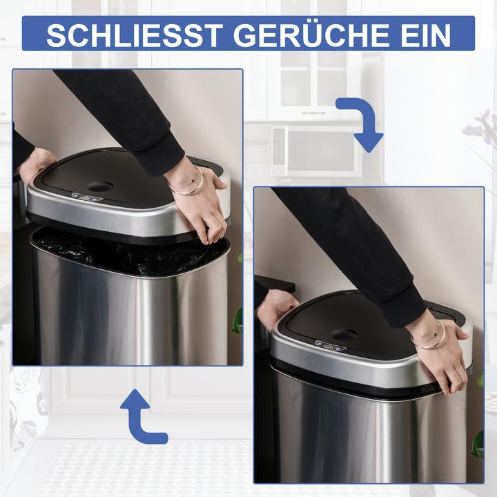 Actual product image Homcom Waste bin with infrared sensor (58 l)