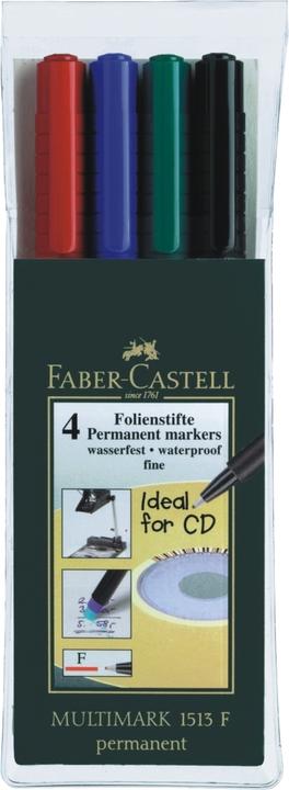 Produktbild Faber-Castell Multimark (Mehrfarbig, 0.60 mm, 4 x)