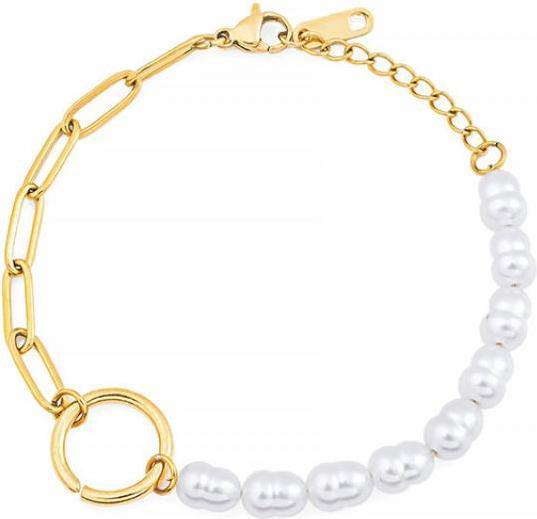 Sensora Jewelry Pearl Link Armband (Edelstahl)