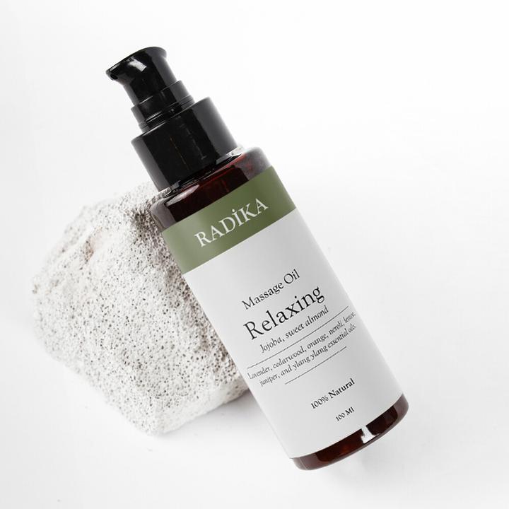 Produktbild Radika Massageöl, Entspannendes Massage-Öl, 100% Rein, BIO, natürlich, 100 ml (100 ml)