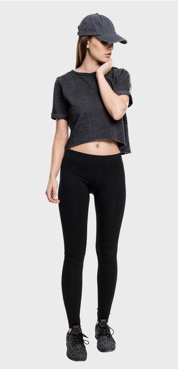 Actual product image Urban Classics Ladies Cropped Burnout Short Sleeve Crew (S)