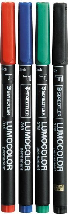 Actual product image Staedtler Lumocolor permanent (Multicoloured, 0.60 mm, 4 x)