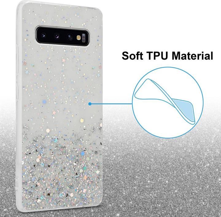 Image du produit Cadorabo Couverture TPU paillettes scintillantes (Samsung Galaxy S10+)