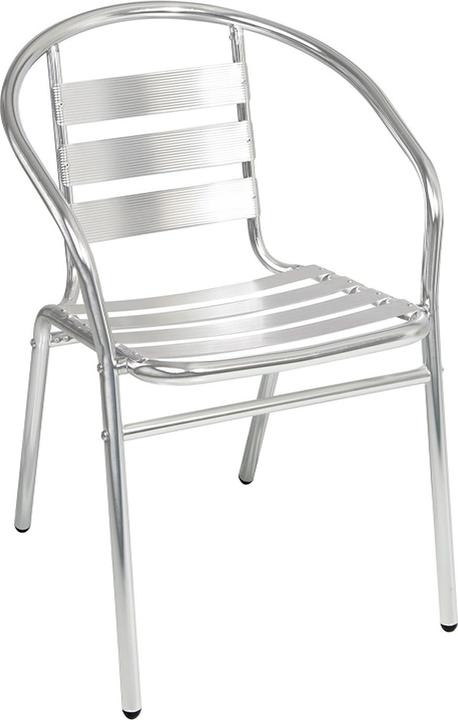 Actual product image Mojawo 6 Stk. stabile Aluminium Bistrostuhl Stapelstuhl Gartenstuhl stapelbar