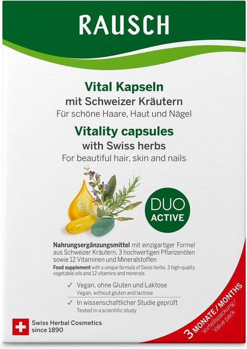 Produktbild Rausch Schweizer Kräuter Vital Kapseln (180 Stück, Kapseln, 159 g)